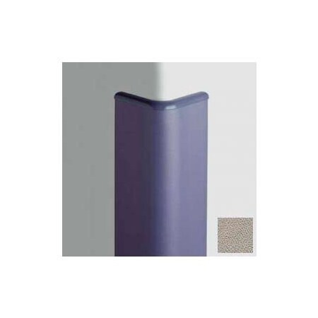 Pawling Surface Mounted Corner Guard Bullnose 90Deg, 3'' Wings, 8'H W/Caps, Chinchilla CG-30-8-297